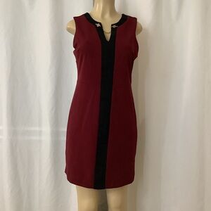 Luxology Burgundy and Black Dress